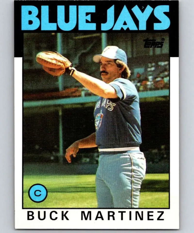 1986 Topps #518 Buck Martinez EX Excellent Toronto Blue Jays Baseball Card - Baseball Card Single