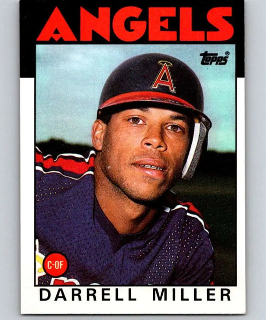 1986 Topps #524 Darrell Miller EX Excellent California Angels Baseball Card - Baseball Card Single