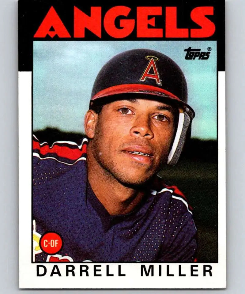1986 Topps #524 Darrell Miller EX Excellent California Angels Baseball Card - Baseball Card Single