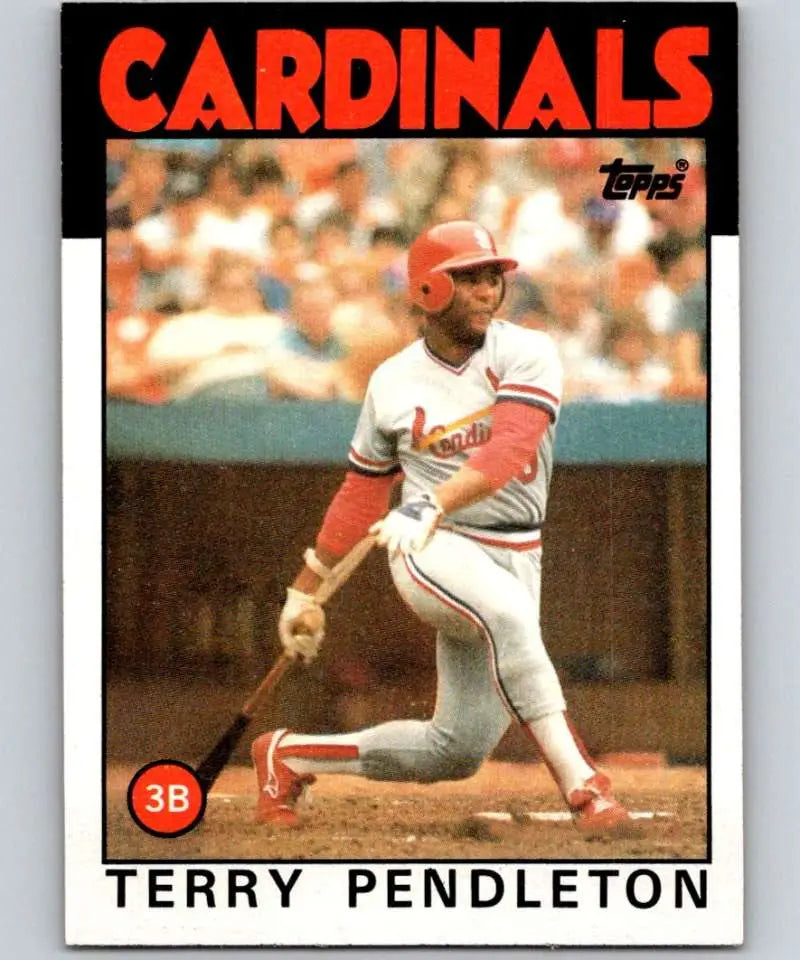 1986 Topps #528 Terry Pendleton EX Excellent St. Louis Cardinals Baseball Card - Baseball Card Single