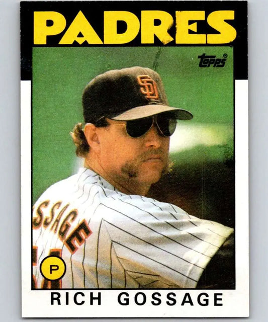1986 Topps #530 Rich Gossage EX Excellent San Diego Padres Baseball Card - Baseball Card Single
