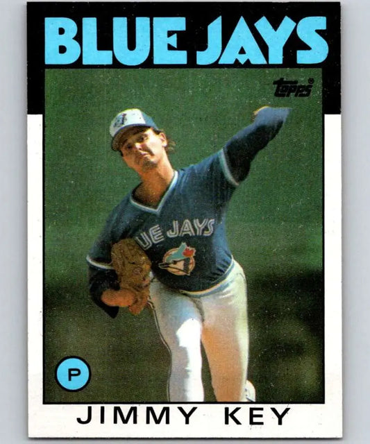 1986 Topps #545 Jimmy Key EX Excellent Toronto Blue Jays Baseball Card - Baseball Card Single