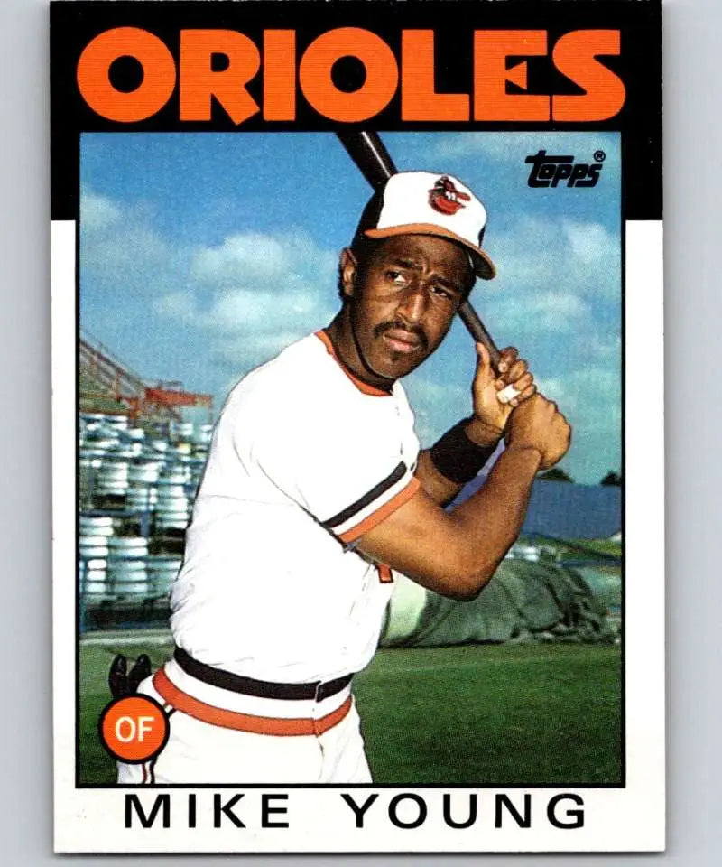 1986 Topps #548 Mike Young EX Excellent Baltimore Orioles Baseball Card - Baseball Card Single