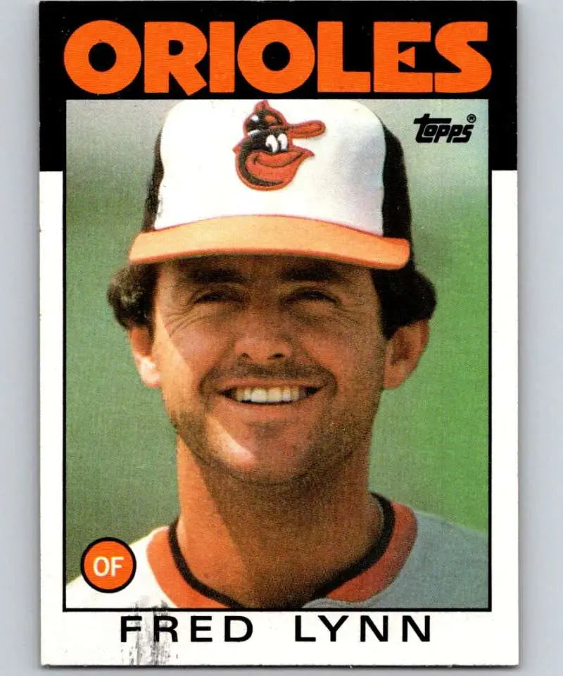 1986 Topps #55 Fred Lynn EX Excellent Baltimore Orioles Baseball Card - Baseball Card Single