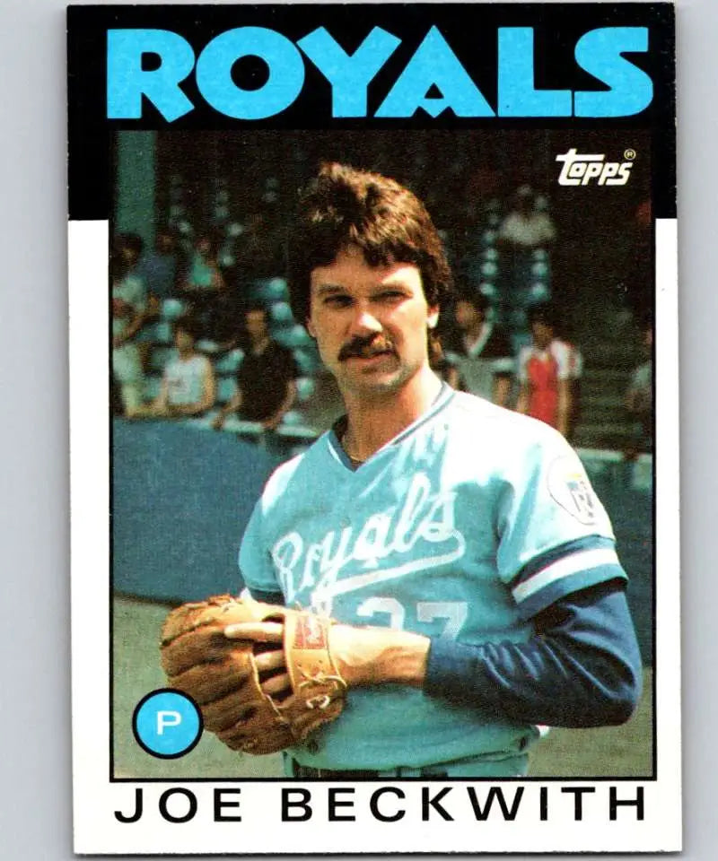 1986 Topps #562 Joe Beckwith EX Excellent Kansas City Royals Baseball Card - Baseball Card Single
