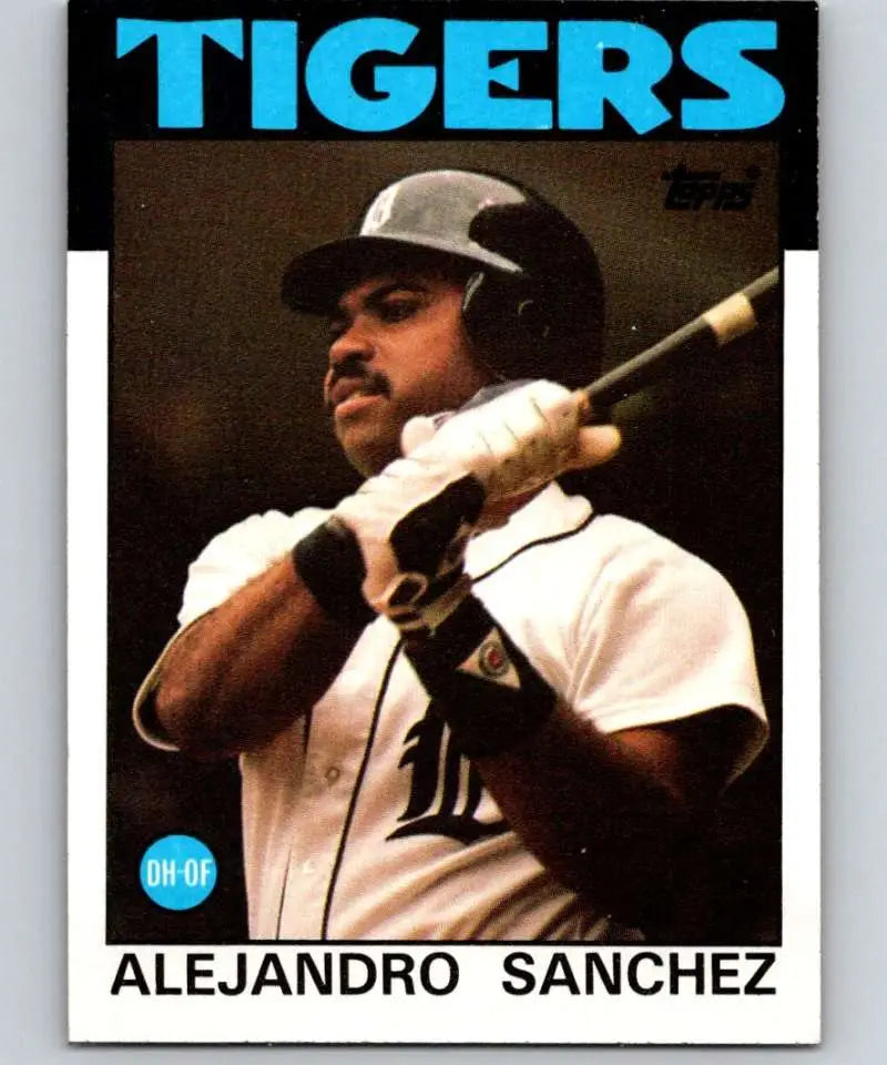 1986 Topps #563 Alejandro Sanchez EX Excellent Detroit Tigers Baseball Card - Baseball Card Single