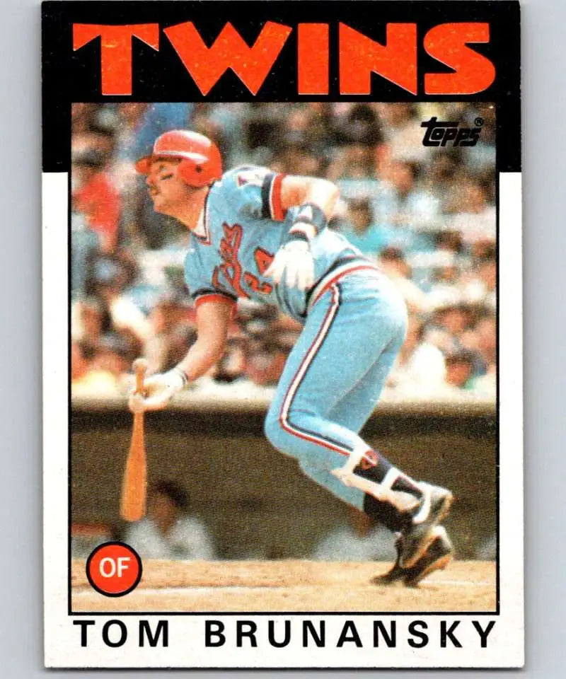 1986 Topps #565 Tom Brunansky EX Excellent Minnesota Twins Baseball Card - Baseball Card Single