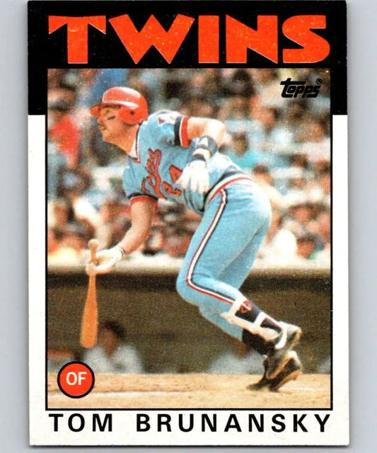 1986 Topps #565 Tom Brunansky EX Excellent Minnesota Twins Baseball Card - Baseball Card Single