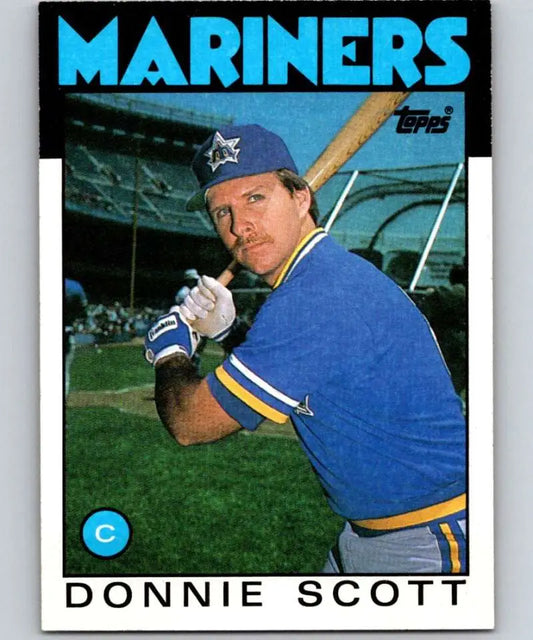 1986 Topps #568 Donnie Scott EX Excellent Seattle Mariners Baseball Card - Baseball Card Single