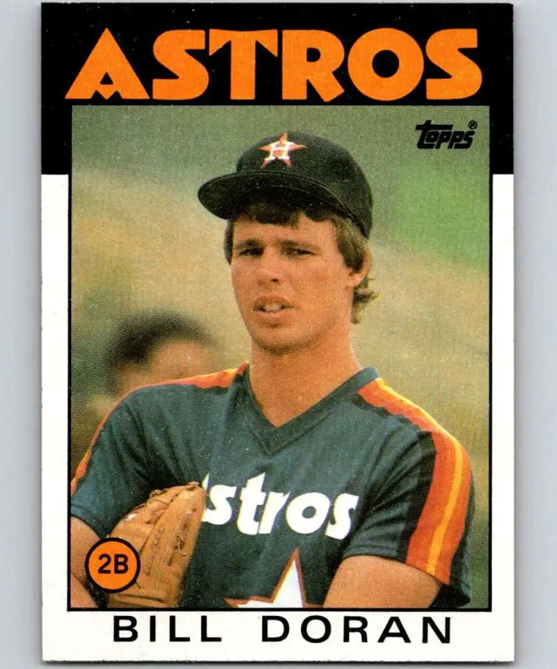 1986 Topps #57 Bill Doran EX Excellent Houston Astros Baseball Card - Baseball Card Single