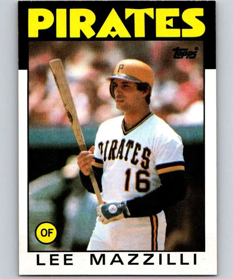 1986 Topps #578 Lee Mazzilli EX Excellent Pittsburgh Pirates Baseball Card - Baseball Card Single