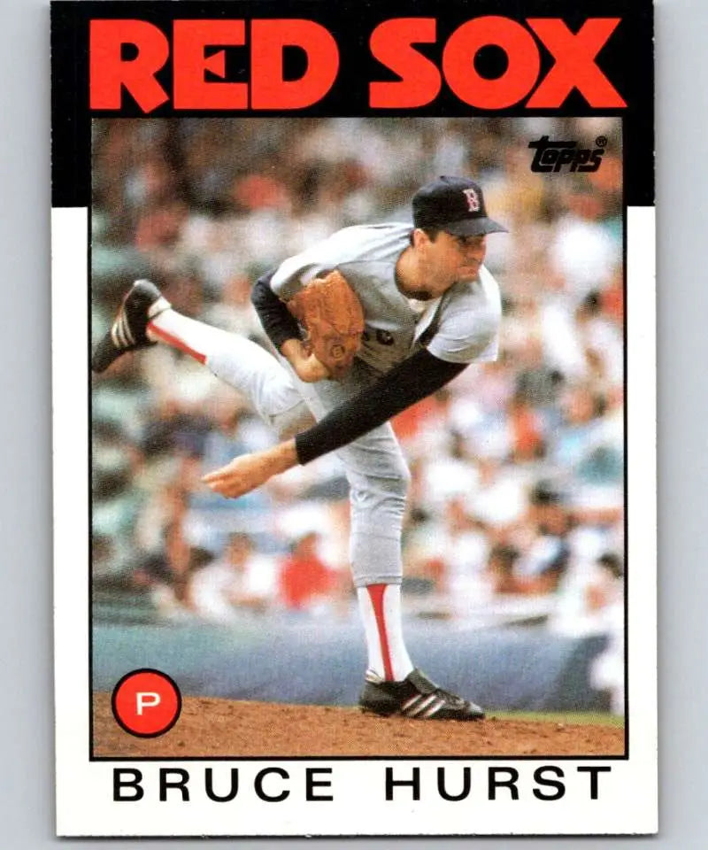 1986 Topps #581 Bruce Hurst EX Excellent Boston Red Sox Baseball Card - Baseball Card Single