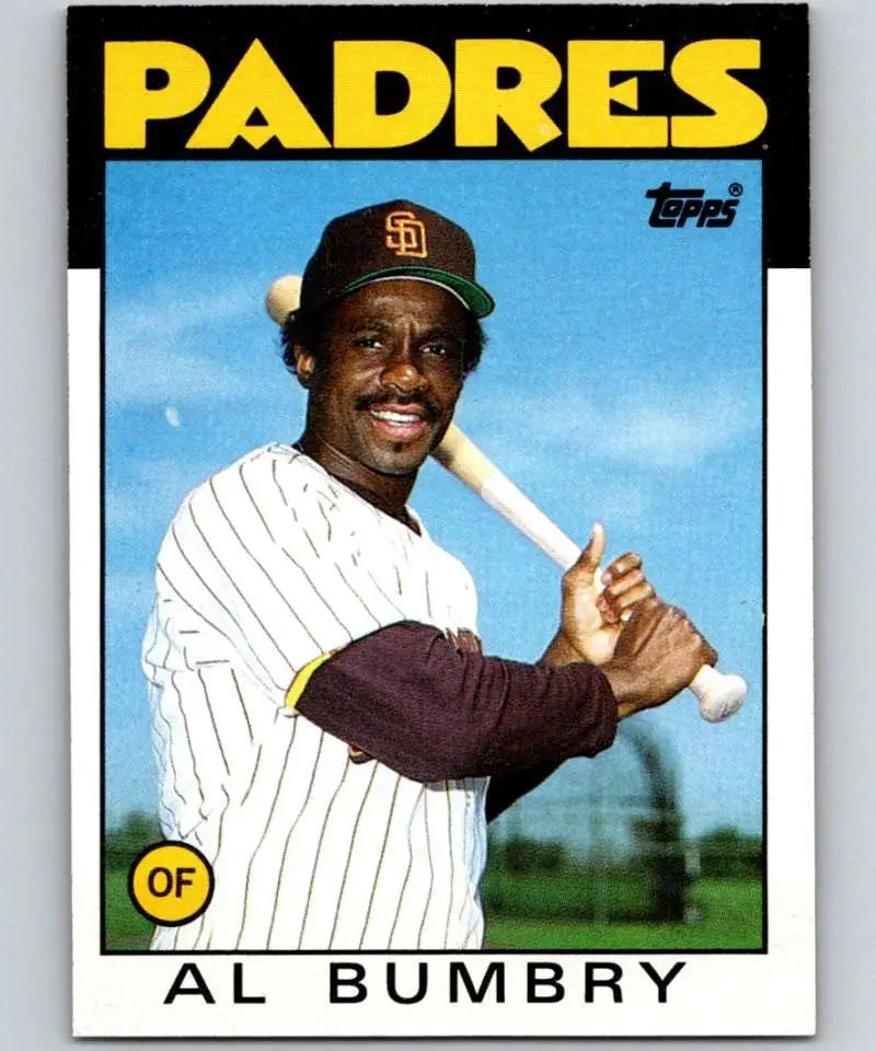 1986 Topps #583 Al Bumbry EX Excellent San Diego Padres Baseball Card - Baseball Card Single