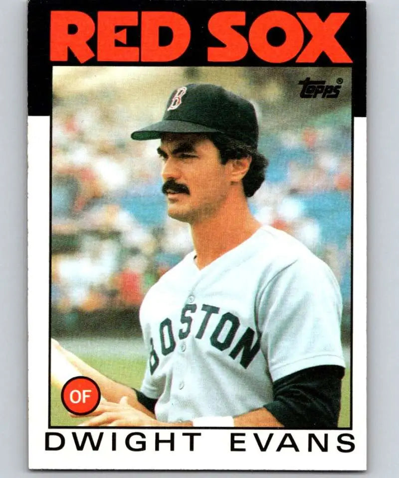 1986 Topps #60 Dwight Evans EX Excellent Boston Red Sox Baseball Card - Baseball Card Single