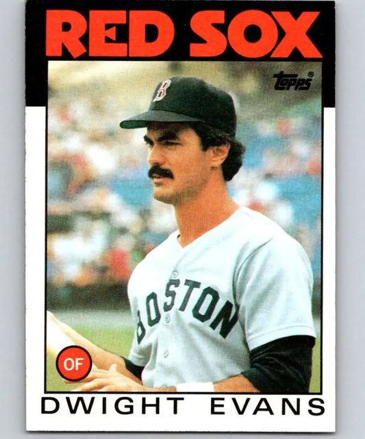 1986 Topps #60 Dwight Evans EX Excellent Boston Red Sox Baseball Card - Baseball Card Single