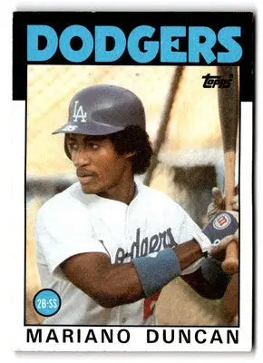 1986 Topps #602 Mariano Duncan