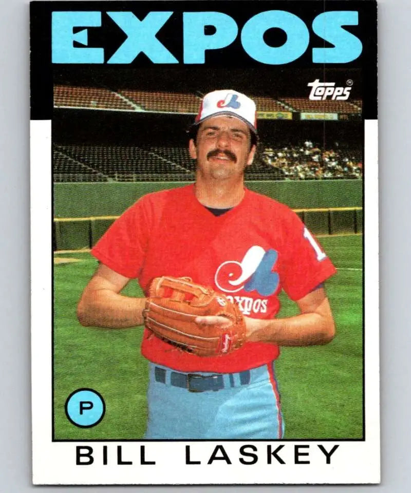 1986 Topps #603 Bill Laskey EX Excellent Montreal Expos Baseball Card - Baseball Card Single