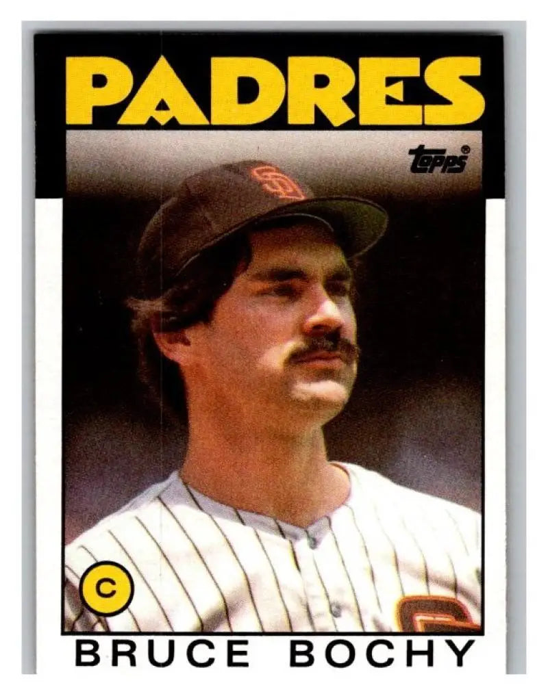 1986 Topps #608 Bruce Bochy EX Excellent San Diego Padres Baseball Card - Baseball Card Single