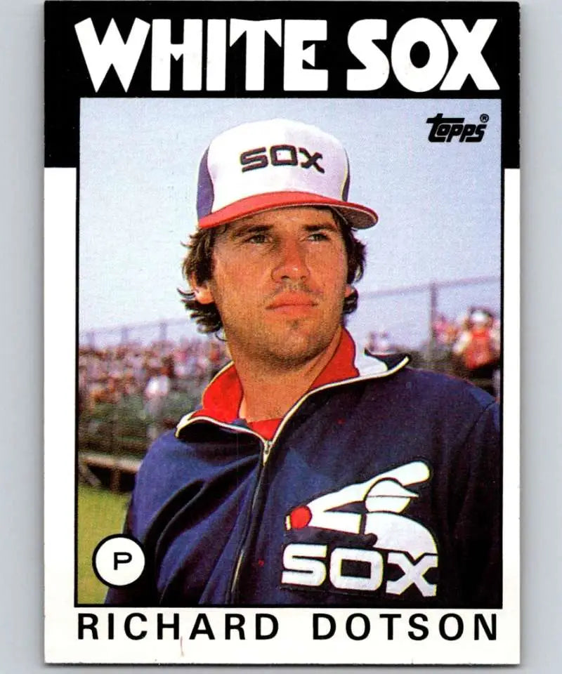 1986 Topps #612 Richard Dotson EX Excellent Chicago White Sox Baseball Card - Baseball Card Single