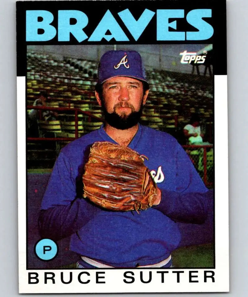 1986 Topps #620 Bruce Sutter EX Excellent Atlanta Braves Baseball Card - Baseball Card Single