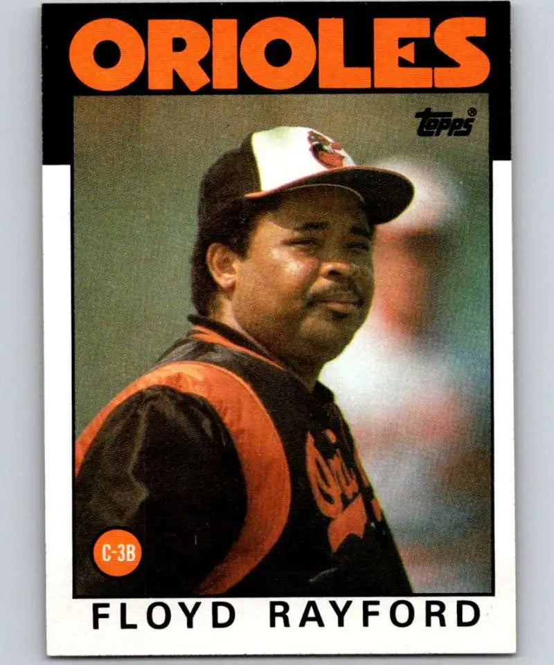 1986 Topps #623 Floyd Rayford EX Excellent Baltimore Orioles Baseball Card - Baseball Card Single