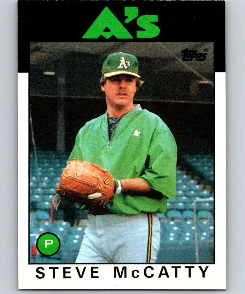 1986 Topps #624 Steve McCatty EX Excellent Oakland Athletics Baseball Card - Baseball Card Single