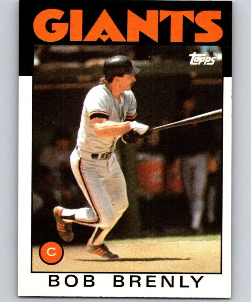 1986 Topps #625 Bob Brenly EX Excellent San Francisco Giants Baseball Card - Baseball Card Single