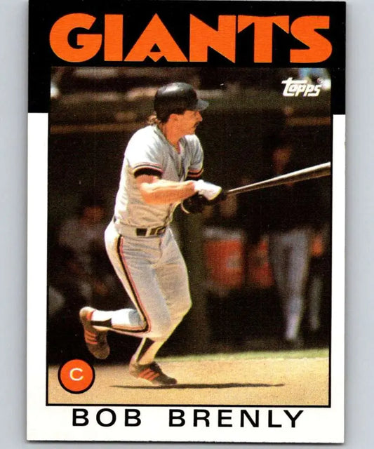 1986 Topps #625 Bob Brenly EX Excellent San Francisco Giants Baseball Card - Baseball Card Single