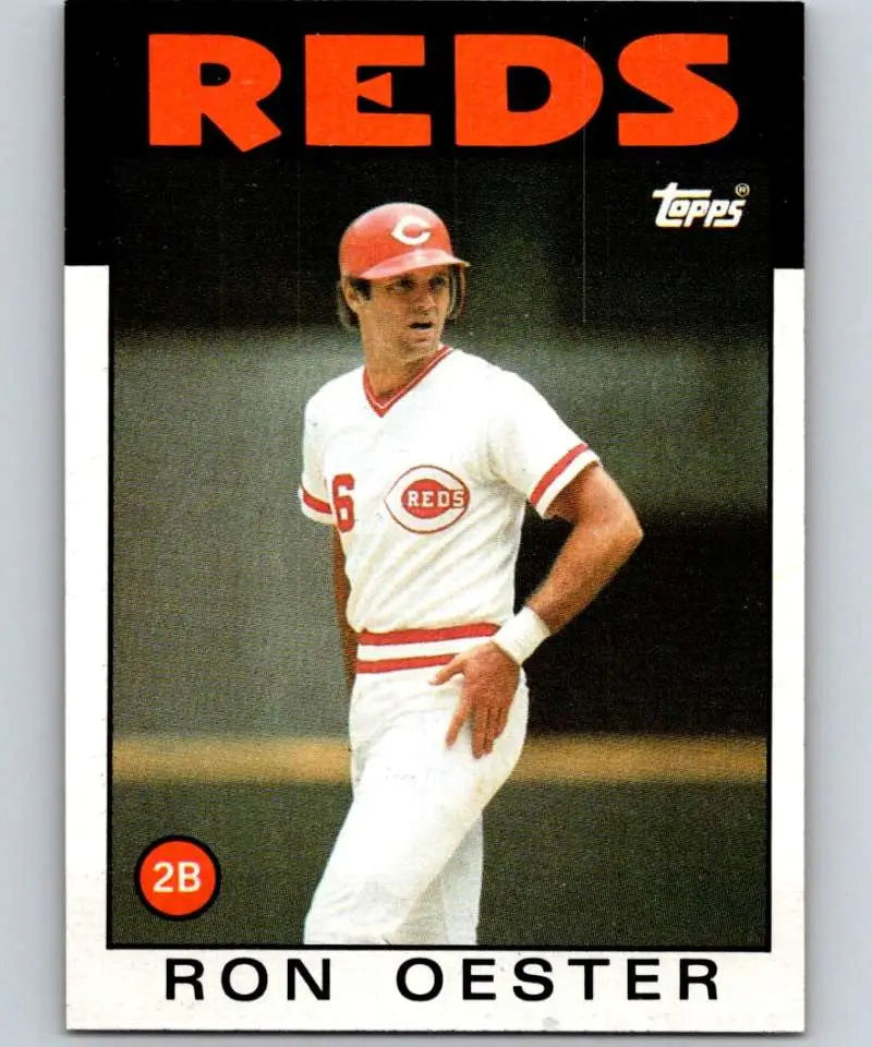 1986 Topps #627 Ron Oester EX Excellent Cincinnati Reds Baseball Card - Baseball Card Single