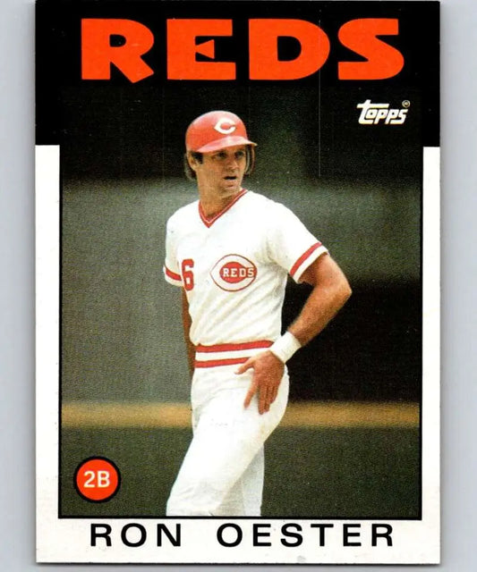 1986 Topps #627 Ron Oester EX Excellent Cincinnati Reds Baseball Card - Baseball Card Single