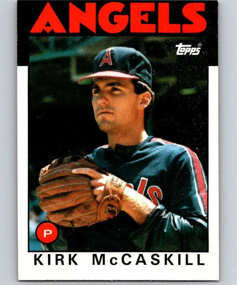 1986 Topps #628 Kirk McCaskill EX Excellent RC Rookie California Angels Baseball Card - Baseball Card Single