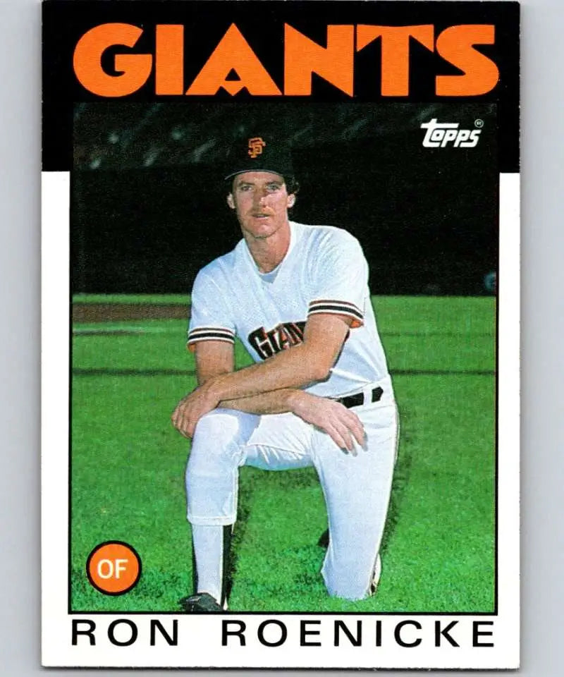 1986 Topps #63 Ron Roenicke EX Excellent San Francisco Giants Baseball Card - Baseball Card Single