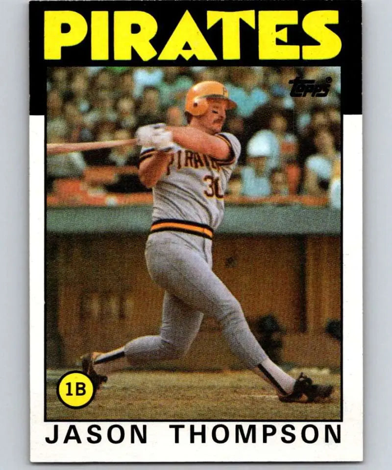 1986 Topps #635 Jason Thompson EX Excellent Pittsburgh Pirates Baseball Card - Baseball Card Single