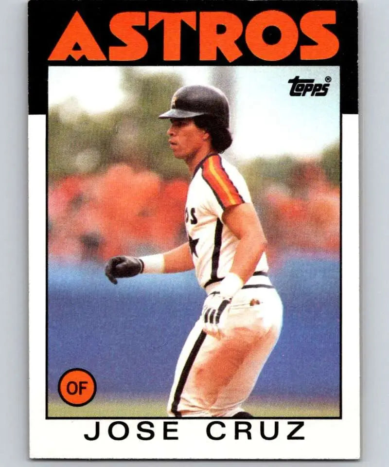 1986 Topps #640 Jose Cruz EX Excellent Houston Astros Baseball Card - Baseball Card Single