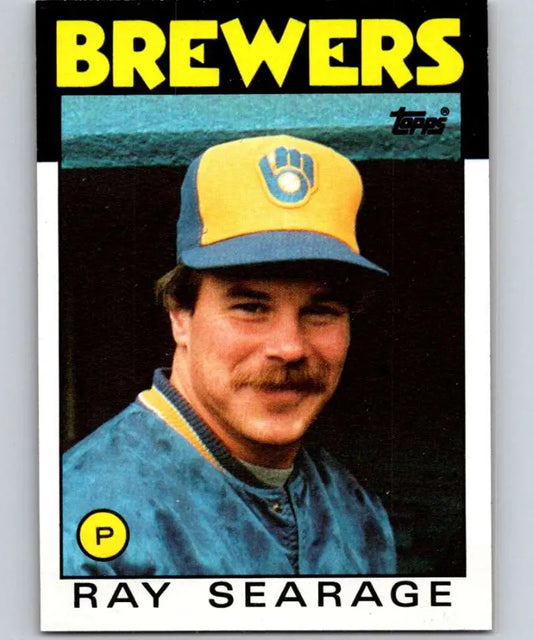 1986 Topps #642 Ray Searage EX Excellent Milwaukee Brewers Baseball Card - Baseball Card Single