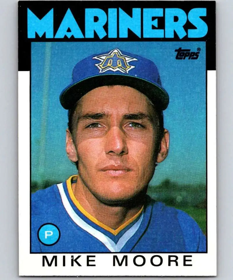 1986 Topps #646 Mike Moore EX Excellent Seattle Mariners Baseball Card - Baseball Card Single