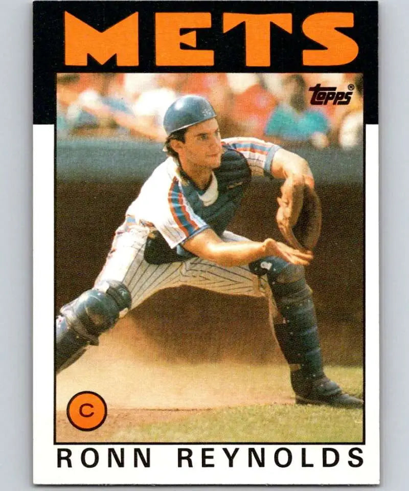 1986 Topps #649 Ronn Reynolds EX Excellent New York Mets Baseball Card - Baseball Card Single