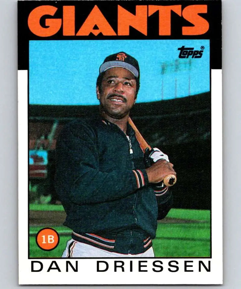 1986 Topps #65 Dan Driessen EX Excellent San Francisco Giants Baseball Card - Baseball Card Single