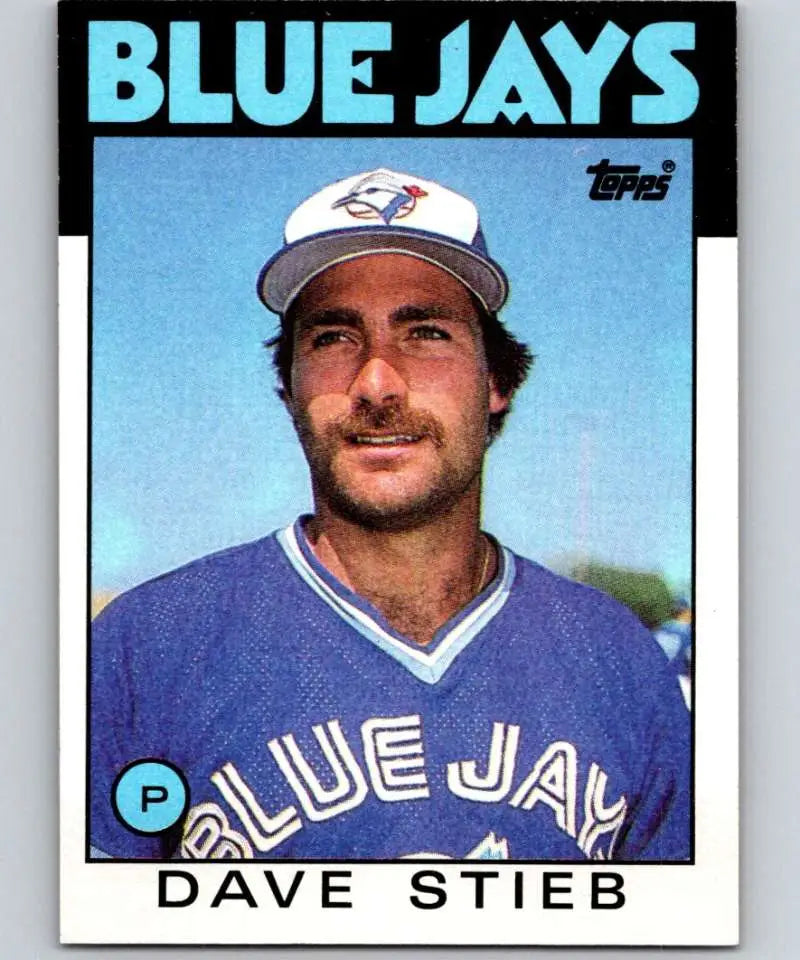 1986 Topps #650 Dave Stieb EX Excellent Toronto Blue Jays Baseball Card - Baseball Card Single