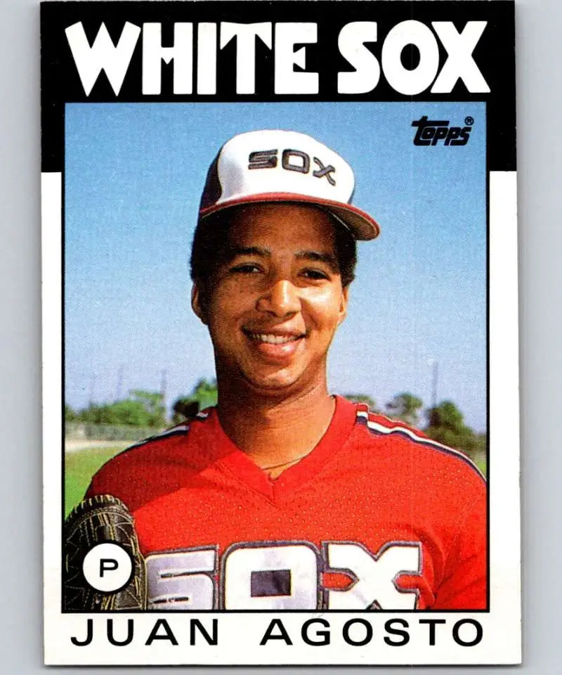 1986 Topps #657 Juan Agosto EX Excellent Chicago White Sox Baseball Card - Baseball Card Single