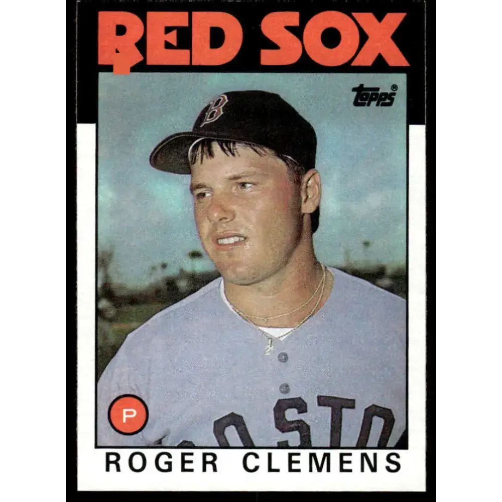 1986 Topps #661 Roger Clemens EX/NM Boston Red Sox Baseball Card