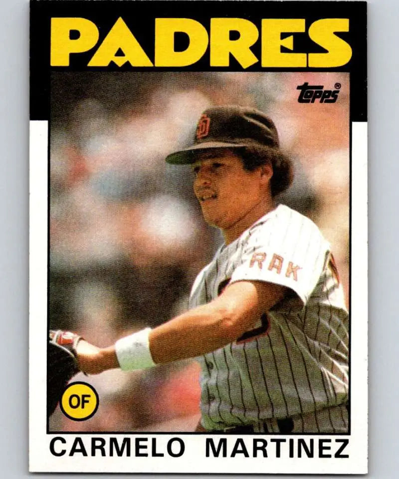 1986 Topps #67 Carmelo Martinez EX Excellent San Diego Padres Baseball Card - Baseball Card Single