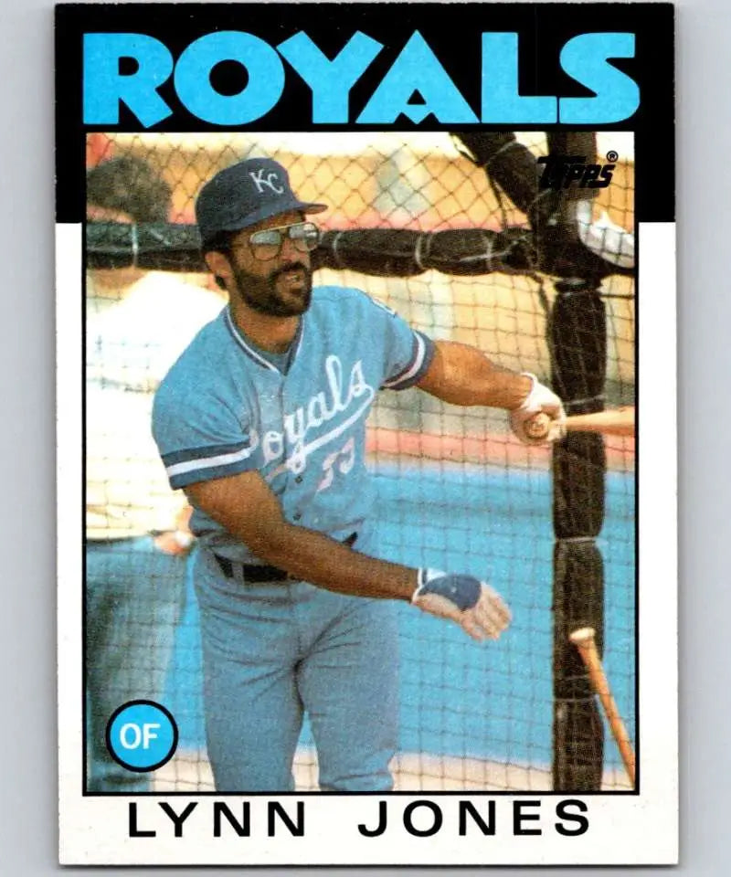 1986 Topps #671 Lynn Jones EX Excellent Kansas City Royals Baseball Card - Baseball Card Single