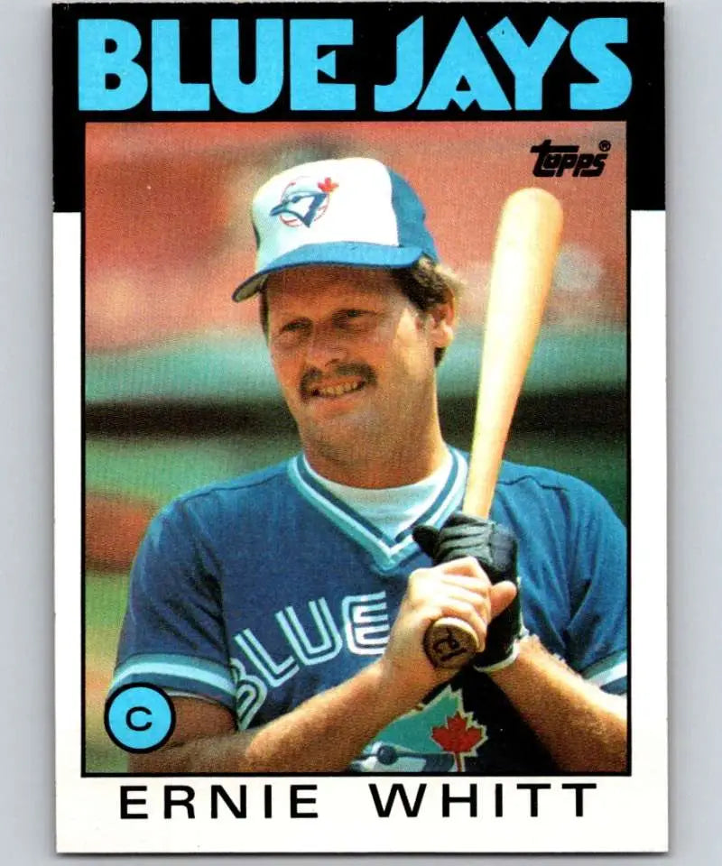 1986 Topps #673 Ernie Whitt EX Excellent Toronto Blue Jays Baseball Card - Baseball Card Single