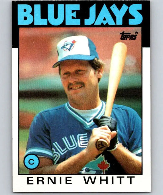 1986 Topps #673 Ernie Whitt EX Excellent Toronto Blue Jays Baseball Card - Baseball Card Single