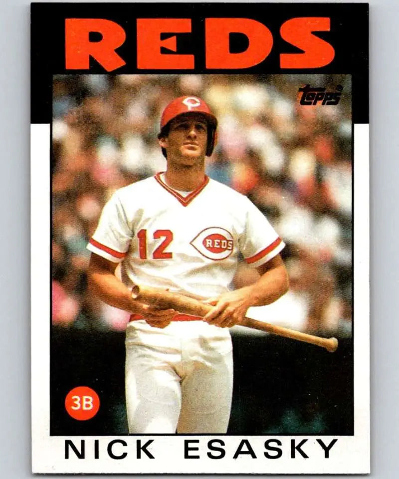 1986 Topps #677 Nick Esasky EX Excellent Cincinnati Reds Baseball Card - Baseball Card Single