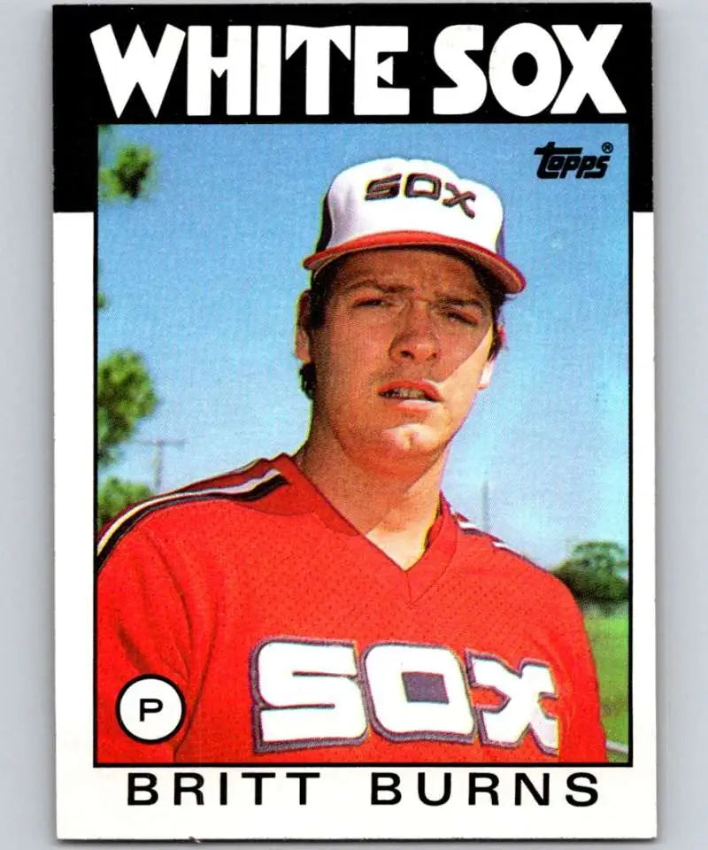 1986 Topps #679 Britt Burns EX Excellent Chicago White Sox Baseball Card - Baseball Card Single