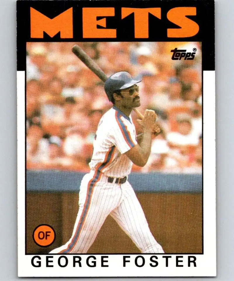1986 Topps #680 George Foster EX Excellent New York Mets Baseball Card - Baseball Card Single