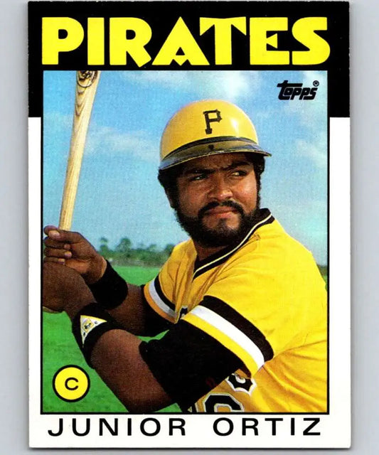 1986 Topps #682 Junior Ortiz EX Excellent Pittsburgh Pirates Baseball Card - Baseball Card Single