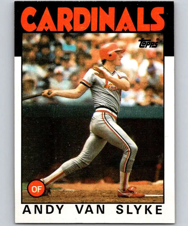 1986 Topps #683 Andy Van Slyke EX Excellent St. Louis Cardinals Baseball Card - Baseball Card Single